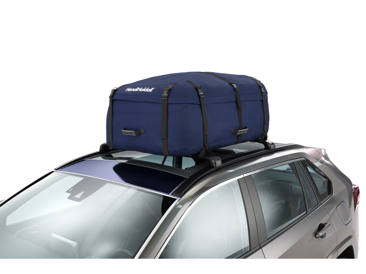 Una maleta en la vaca de un coche