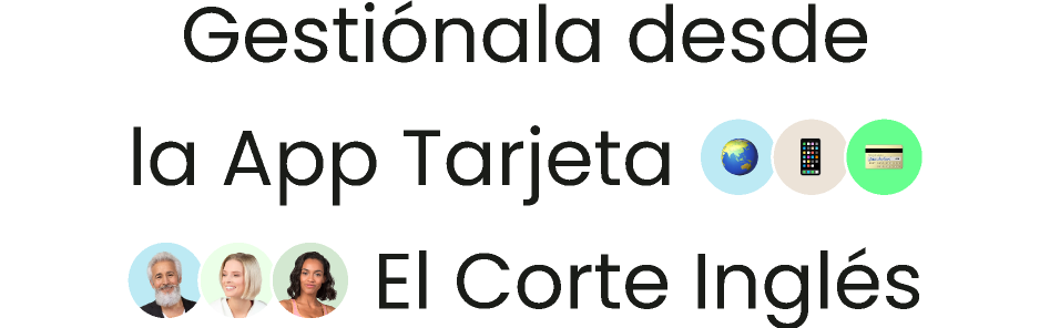 Texto con varios iconos de personas, un móvil, una tarjeta y una bola del mundo