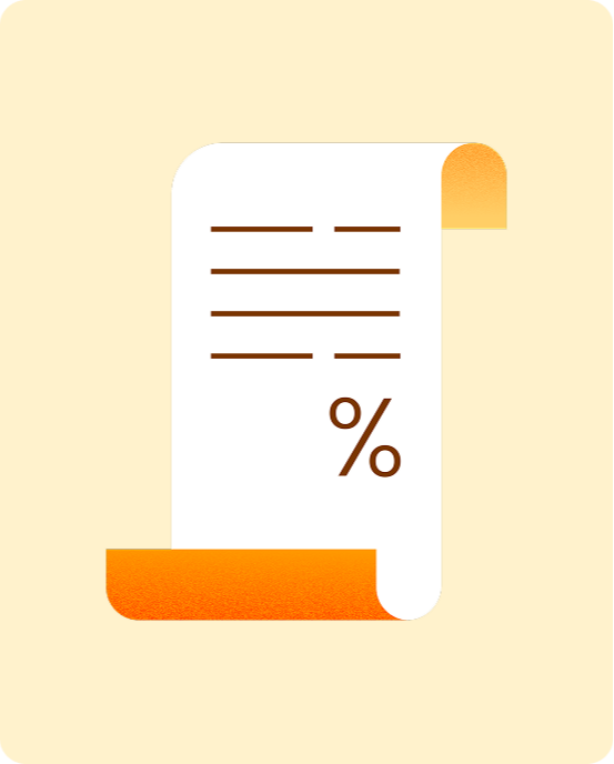 Icono de un ticket de compra